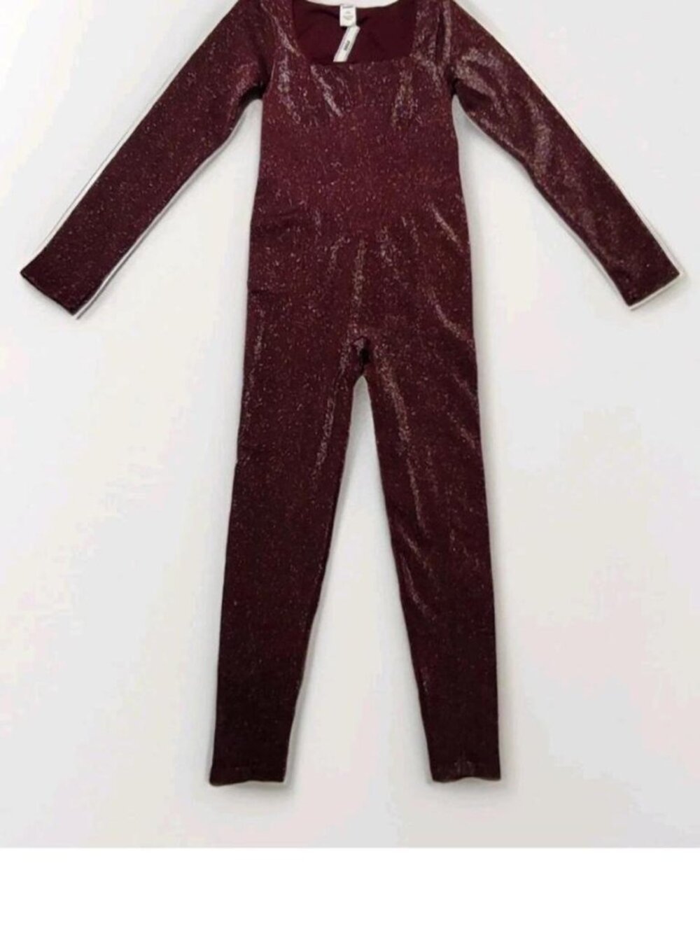 PINK Victoria's Secret Long-Sleeve Square Neck One Piece Burgundy NEW with TAGS - Picture 5 of 5